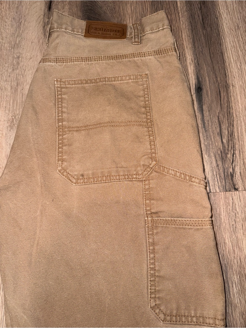 Men's Cargo Work Pants in Tan by SCHMIDT